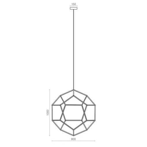 Design LED hanglamp goud 80x100 cm>Straluma Sale