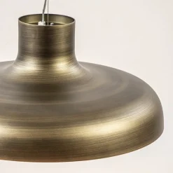 Design LED hanglamp koepel brushed brons met goldleaf></noscript>Straluma Hot