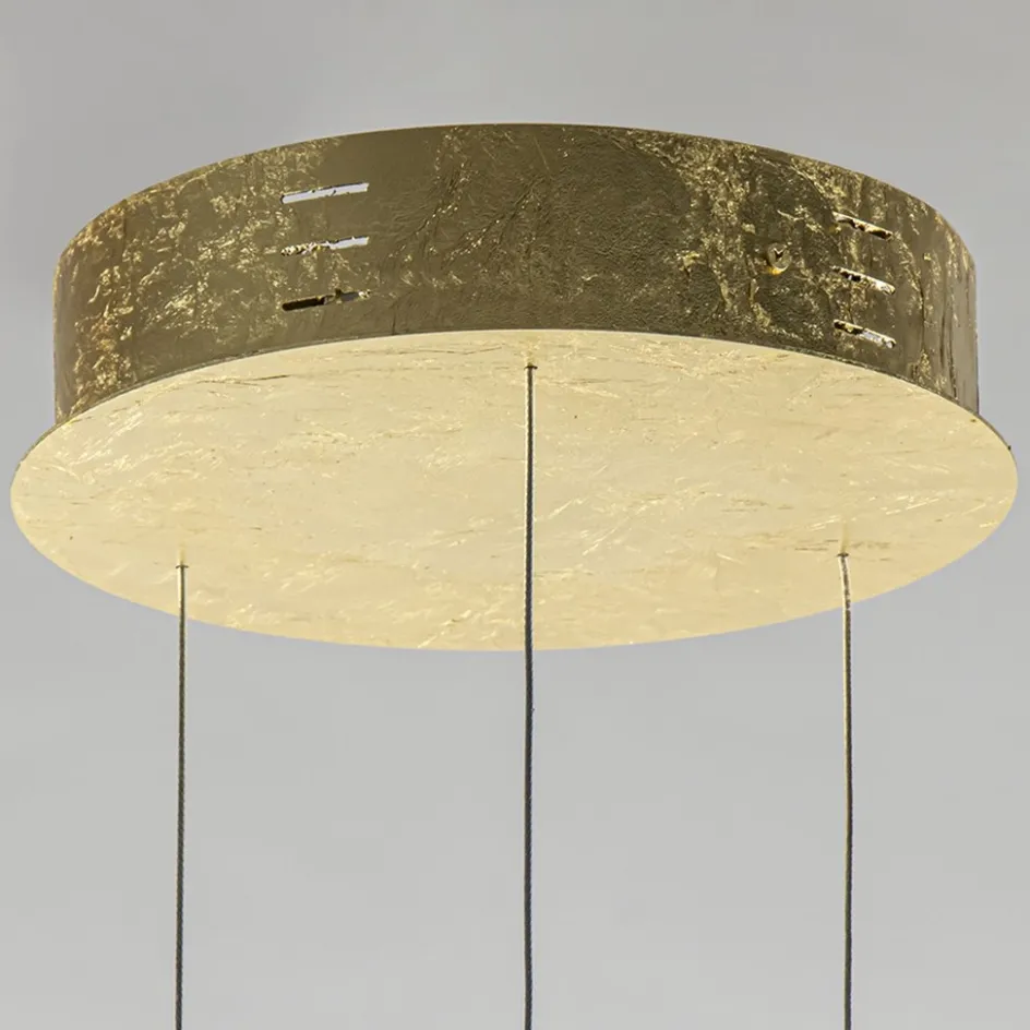 Design LED hanglamp 3-lichts rond goldleaf>Straluma Hot