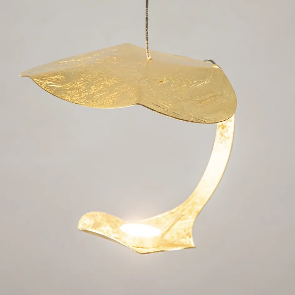 Design LED hanglamp 3-lichts rond goldleaf>Straluma Hot