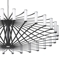 Design LED hanglamp Wheel zwart 75 cm>Straluma Hot
