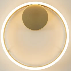 Design LED plafond/wandlamp ring goud></noscript>Straluma Discount