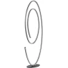 Design LED vloerlamp ovaal mat zwart dimbaar>Straluma Sale