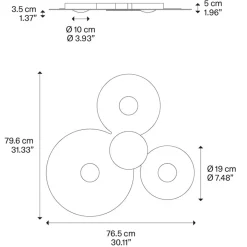 Design plafondlamp Bugia Mega LED wit 3000 Kelvin>Straluma Best
