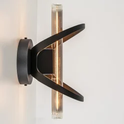 Design plafond/wandlamp mat zwart></noscript>Straluma