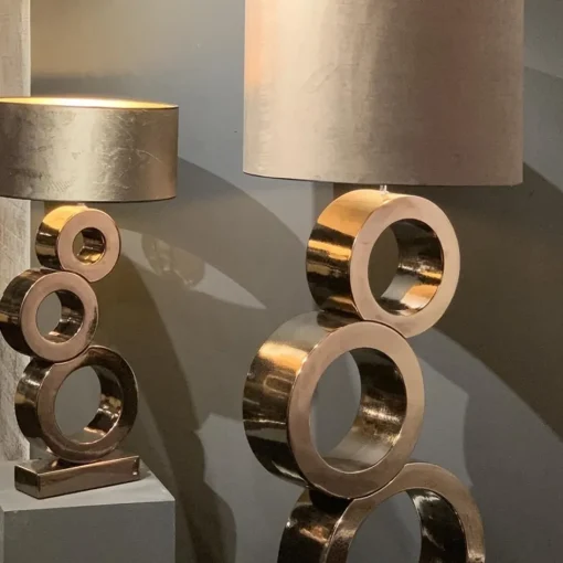 Design tafellamp Circles brons exclusief kap>Straluma Sale