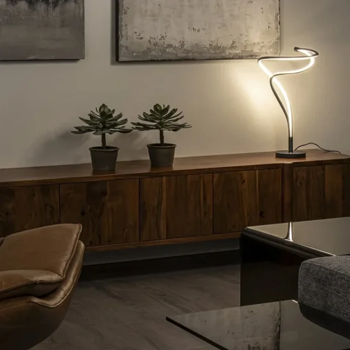 Design tafellamp zwart met dimbaar LED>Straluma Hot