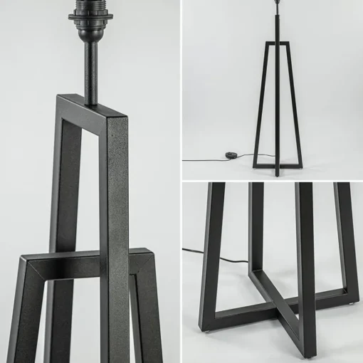 Design vloerlamp mat zwart frame exclusief kap>Straluma Hot