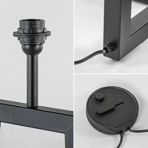 Design vloerlamp mat zwart frame exclusief kap>Straluma Hot