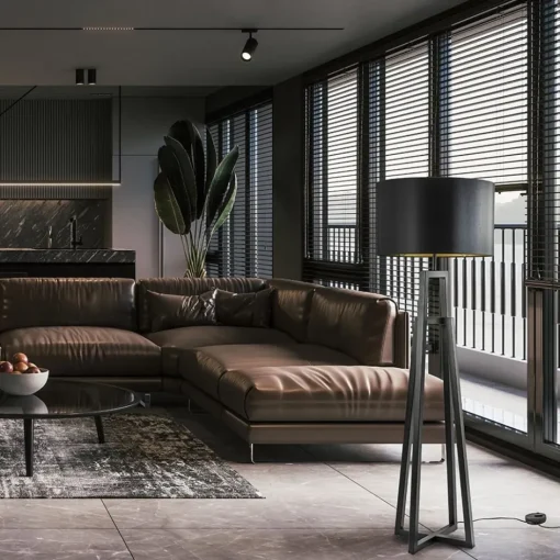 Design vloerlamp mat zwart frame exclusief kap>Straluma Hot