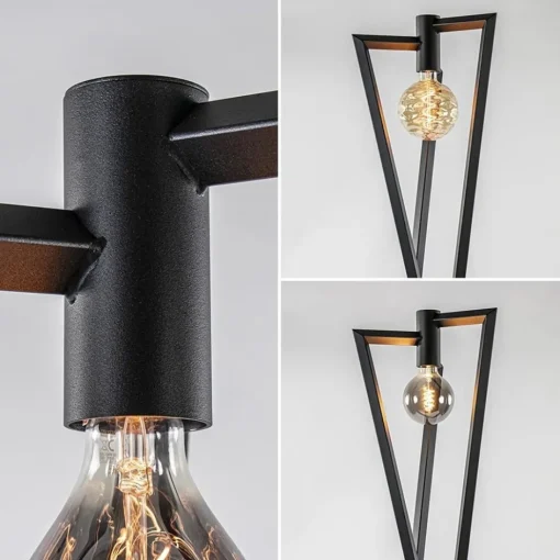 Design vloerlamp Taranto zwart metaal dimbaar>Straluma Online