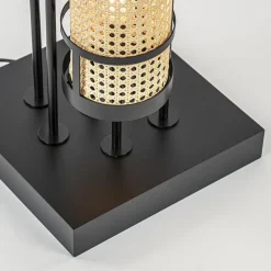 Design vloerlamp zwart met webbing kappen><noscript><img width=