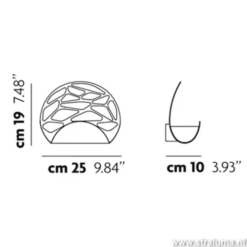Design wandlamp Kelly LED brons>Straluma Discount