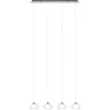 Dimbare LED hanglamp chroom met helder glas>Straluma Outlet