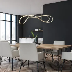 Dimbare LED hanglamp goud></noscript>Straluma Discount