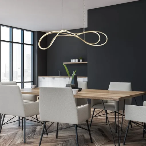 Dimbare LED hanglamp goud>Straluma Discount