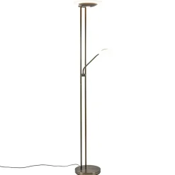 Dimbare LED uplighter met leeslamp donker brons>Straluma Sale