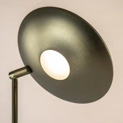 Dimbare LED uplighter met leeslamp donker brons></noscript>Straluma Discount
