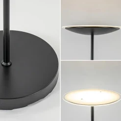 Dimbare LED uplighter vloerlamp mat zwart></noscript>Straluma Outlet