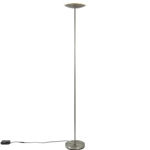 Dimbare LED uplighter vloerlamp nikkel>Straluma New