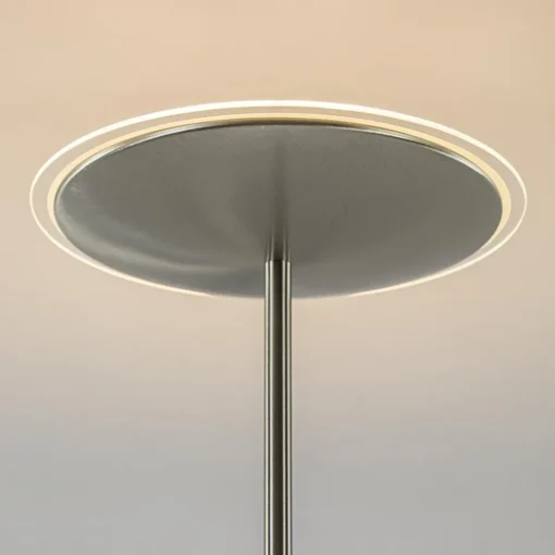 Dimbare LED uplighter vloerlamp nikkel>Straluma New