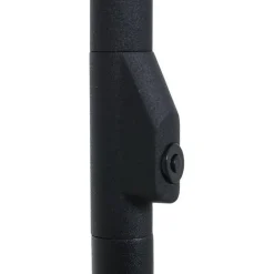 Dimbare LED vloerlamp zwart met witte schotels><noscript><img width=