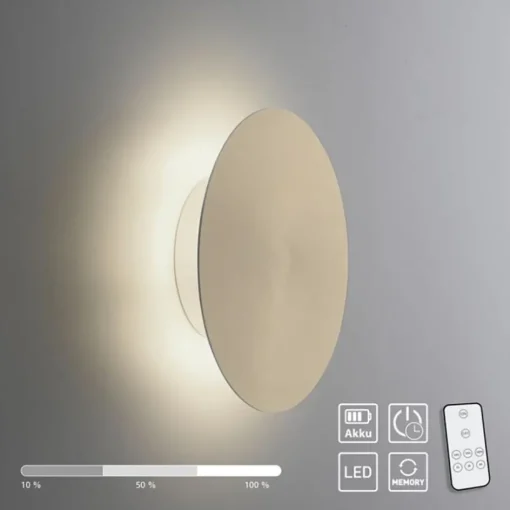 Dimbare LED wandlamp op accu goud>Straluma Clearance