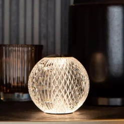 Dimbare tafellamp transparant/goud oplaadbaar></noscript>Straluma Online