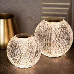 Dimbare tafellamp transparant/goud oplaadbaar></noscript>Straluma Online