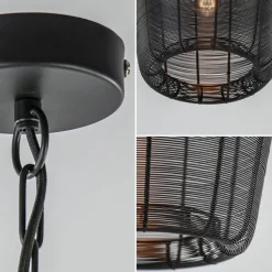 Draad hanglamp Adeta mat zwart Ø31 cm></noscript>Straluma Discount