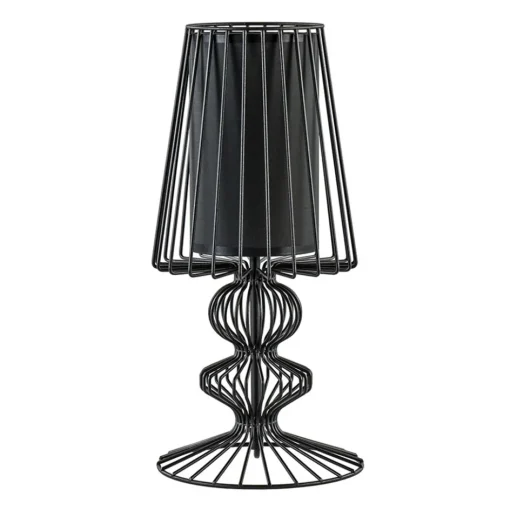 Draad tafellamp zwart met cilinder kap>Straluma Clearance