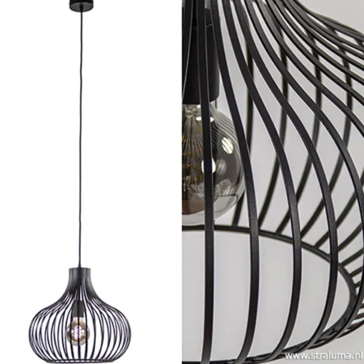 Draadhanglamp medium zwart 38cm>Straluma Best