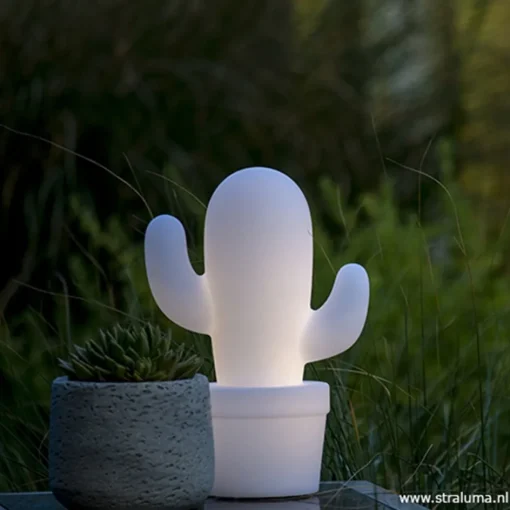 Draadloze LED tafellamp cactus wit>Straluma Hot