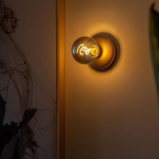 Draadloze wandlamp oplaadbaar goud met smoke>Straluma Outlet