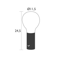 Draagbare buitenlamp IP54 grijs>Straluma Online