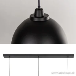 Eettafel hanglamp Kylie 3- lichts zwart-goud></noscript>Straluma Discount