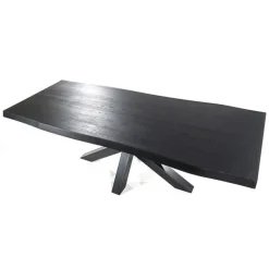 Eiken boomstam tafel met spinpoot zwart 240x100 cm></noscript>Straluma Outlet