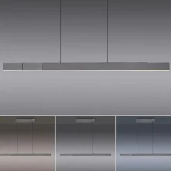 Elektrisch verstelbare LED hanglamp grijs dimbaar></noscript>Straluma