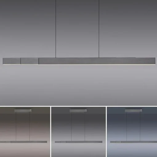 Elektrisch verstelbare LED hanglamp grijs dimbaar>Straluma