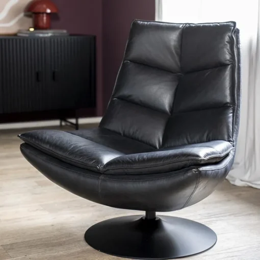 Fauteuil Sven leder - zwart>Straluma Hot