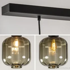Glazen eettafelhanglamp zwart luxury></noscript>Straluma Best