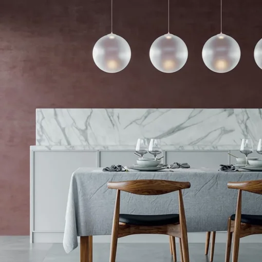Glazen hanglamp Random Solo frosted wit 28 cm>Straluma Clearance