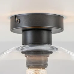 Globe plafondlamp helder glas 30 cm></noscript>Straluma Sale