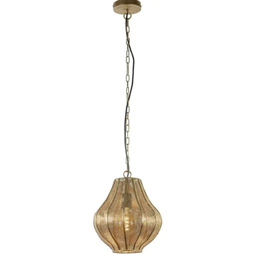 Gouden Oosterse hanglamp Micha met ketting Light & Living>Straluma Best