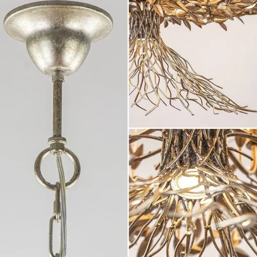 Grote design hanglamp ovaal oud zilver>Straluma Clearance