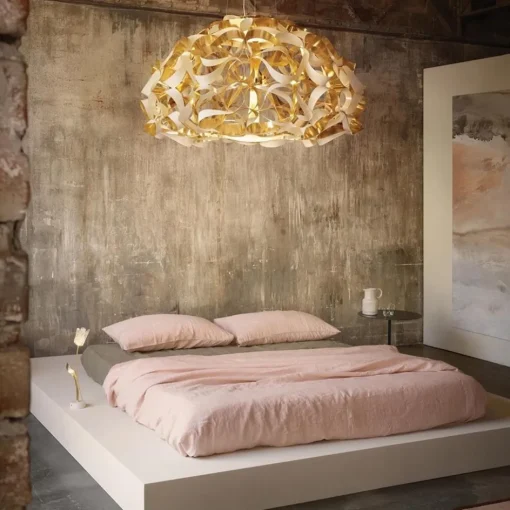 Grote design hanglamp Quantica goud>Straluma New