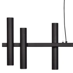 Grote design hanglamp tubes mat zwart 14-lichts>Straluma Clearance