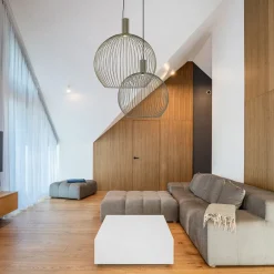 Grote eettafelhanglamp draad mat zand><noscript><img width=