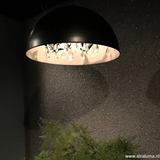 Grote koepel hanglamp met kristal Ø90 cm>Straluma Sale