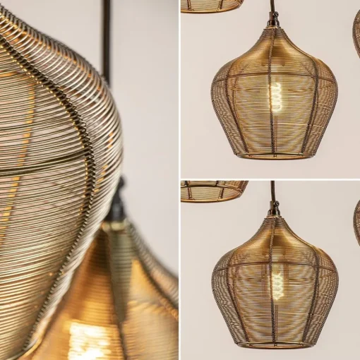 Grote landelijke hanglamp 10-lichts antiek brons Alvaro>Straluma Best